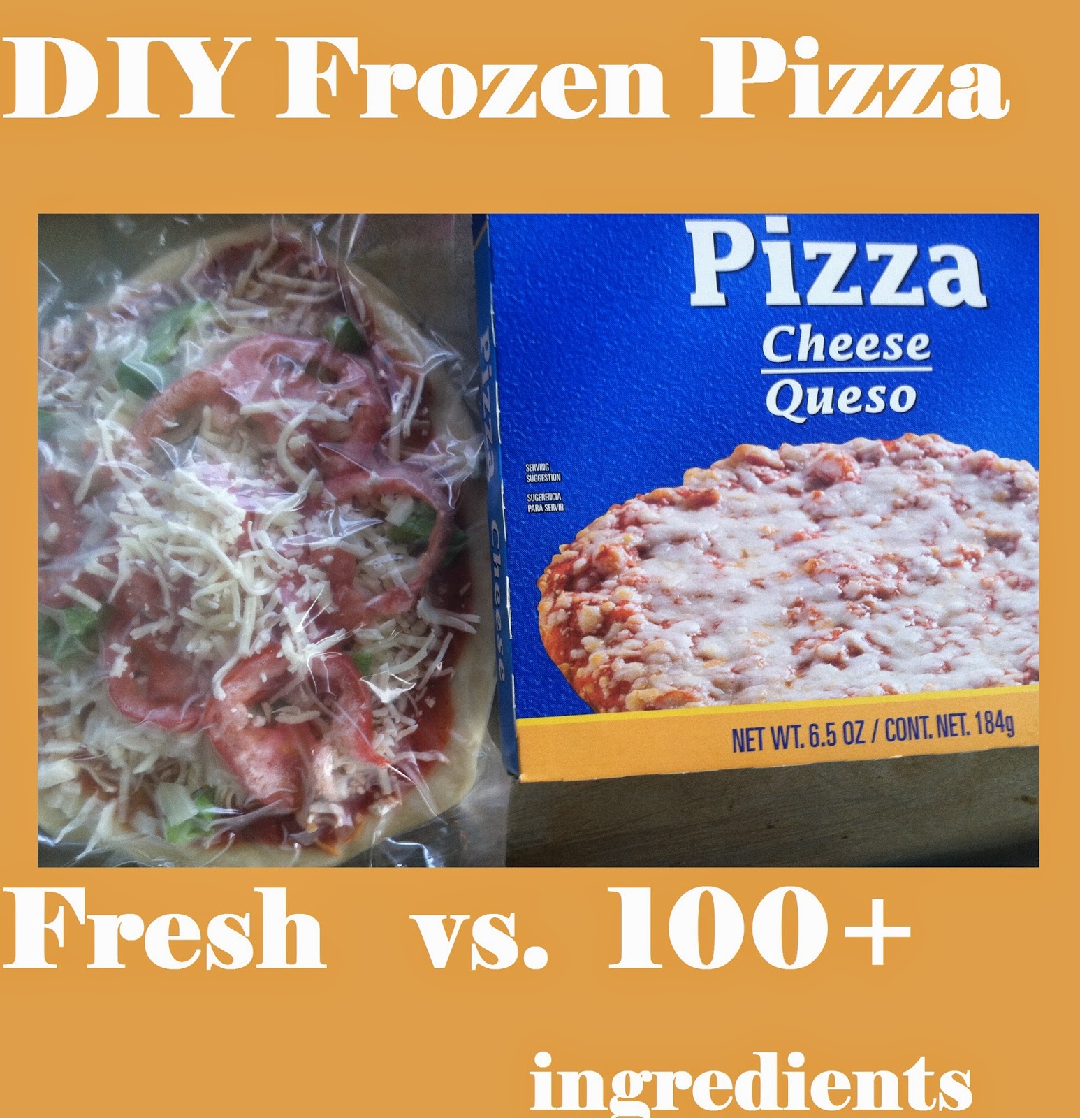 My American Confessions DIY Frozen Pizza